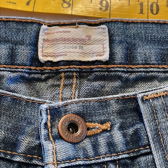 *♪ Vintage Distressed Straight Leg  Mens Jeans 1990s Y2k - Size 31 x 34 *♪ - Picture 8 of 13